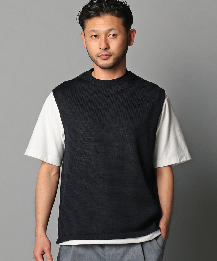 【THIBAULT VAN DER STRAETE/ティボー・ヴァンダル・ストラット】5001 CREW NECK VEST