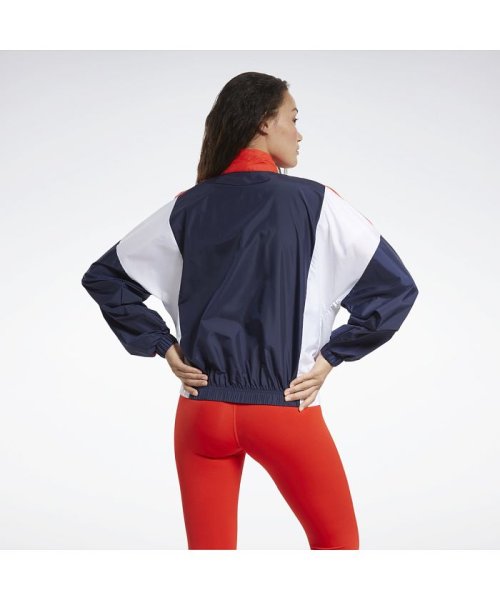 Reebok(Reebok)/トレーニング エッセンシャルズ ウーブン リニアロゴジャケット / Training Essentials Woven Linear Logo Jacket/img01