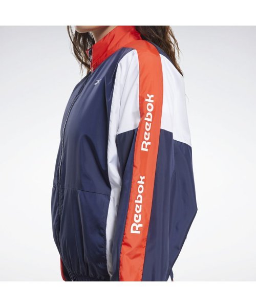 Reebok(Reebok)/トレーニング エッセンシャルズ ウーブン リニアロゴジャケット / Training Essentials Woven Linear Logo Jacket/img02