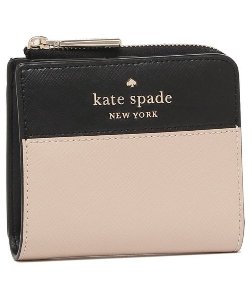 kate spade new york(ケイトスペードニューヨーク)/ケイトスペード アウトレット 二つ折り財布 ステイシーカラーブロック ベージュ レディース KATE SPADE WLR00121 129/img01
