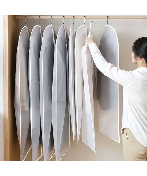 クーポン セール 30 Off 洋服カバー 吊り下げ 半透明 スーツカバー コートカバー収納袋 ワンピース収納 1cm 防塵 防虫 消臭 防湿厚手 洋服収納袋 汚れ防止 出し入れ 収納 衣 セイヘイショップ Seiheishop Magaseek