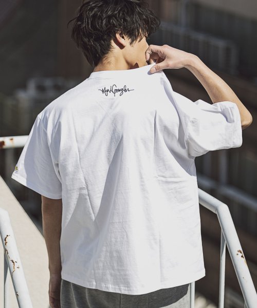 セール Mark Gonzales Mark Gonzales Mark Gonzales マーク ゴンザレス イラストプリントハーフスリーブカットソー Magaseek