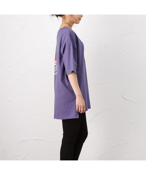 MAC HOUSE(women)(マックハウス（レディース）)/CONVERSE コンバース 天竺切替ビッグTシャツ 1282－7868/img02