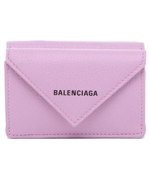 バレンシアガ 三つ折り財布 ペーパー ピンク メンズ レディース Balenciaga 18d3n 5360 バレンシアガ Balenciaga Magaseek