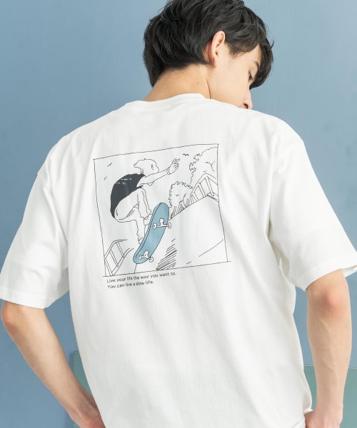 Rocky Monroe(ロッキーモンロー)/半袖プリントT メンズ レディース ユニセックス Tシャツ カジュアル ビッグシルエット オーバーサイズ 綿 コットン バックプリント ストリート イラスト 中/img08