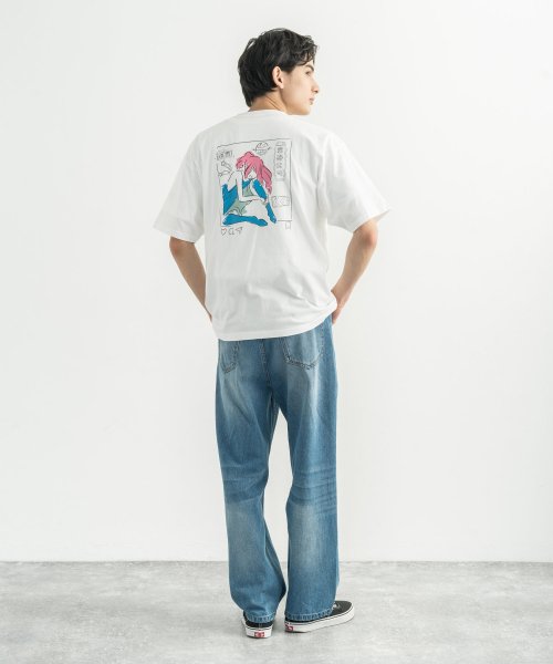 Rocky Monroe(ロッキーモンロー)/半袖プリントT メンズ レディース ユニセックス Tシャツ カジュアル ビッグシルエット オーバーサイズ 綿 コットン バックプリント ストリート イラスト 中/img13