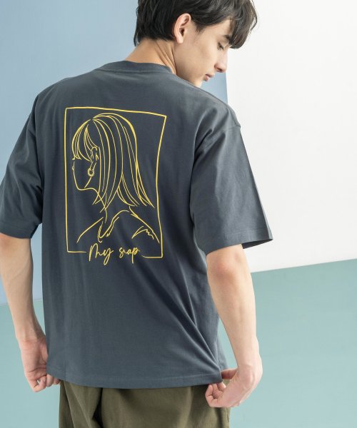 Rocky Monroe(ロッキーモンロー)/半袖プリントT メンズ レディース ユニセックス Tシャツ カジュアル ビッグシルエット オーバーサイズ 綿 コットン バックプリント ストリート イラスト 中/img34