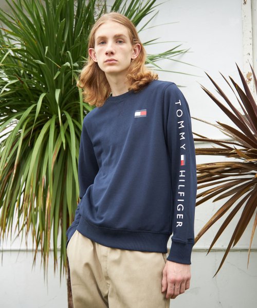 TOMMY HILFIGER(トミーヒルフィガー)/【オンライン限定】フレンチテリー ロゴ ロングスリーブスウェット/img01