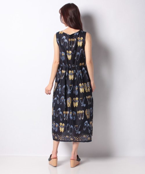 C Fortpoint ふんわりインド綿100 胸ボタン付マキシワンピース ジーンズメイト Jeans Mate Magaseek