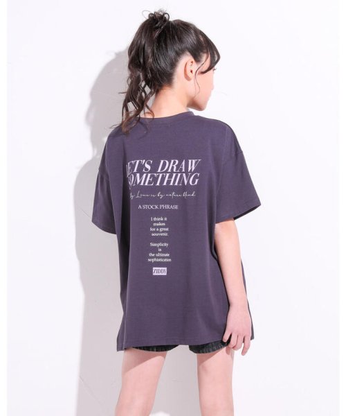 ZIDDY(ジディー)/ロゴ ルーズ トレンドシルエット Tシャツ(130~160cm)/img04