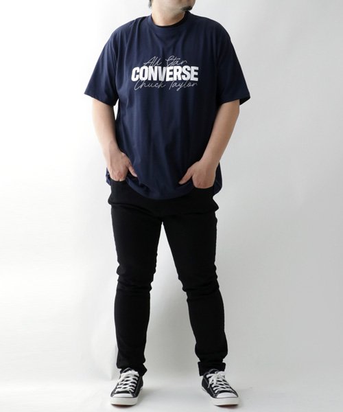 MARUKAWA(大きいサイズのマルカワ)/【CONVERSE】コンバース Tシャツ 大きいサイズ ロゴ プリント 半袖 ティーシャツ アメカジ カジュアル/img03