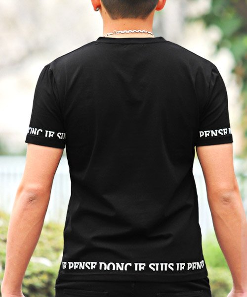 ラバープリントvネック半袖tシャツ Tシャツ メンズ 半袖 Vネック ロゴ プリント Vyasa ラバープリントvネック半袖tシャツ Tシャツ メンズ 半袖 Vネック ロゴ プリント Vyasa