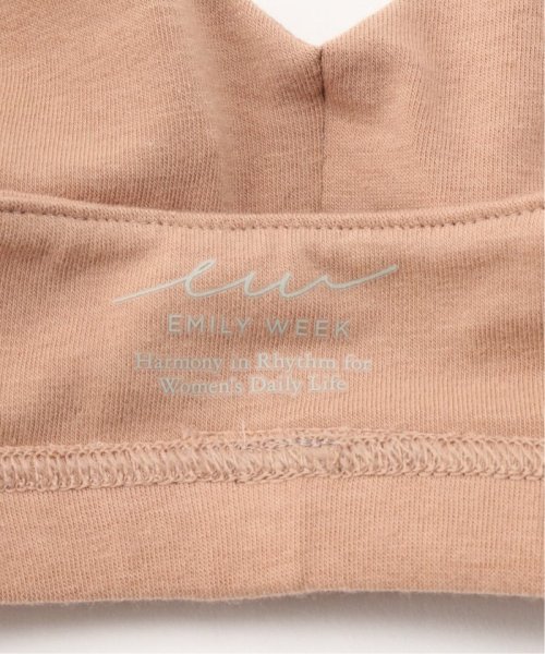 EMILY WEEK(エミリーウィーク)/【RESET】オーガニックコットン混 ブラ（ブラック、ピンクベージュ）/img14