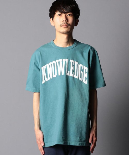 NOLLEY’S goodman(ノーリーズグッドマン)/【BARNS OUTFITTERS/バーンズアウトフィッターズ】別注 KNOWLEDGE プリントTシャツ/img01