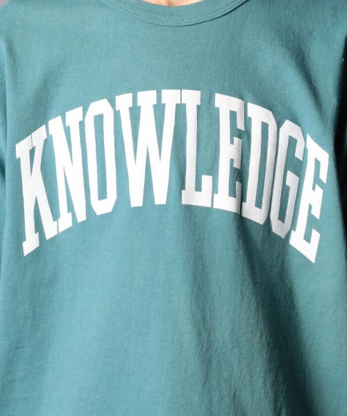 NOLLEY’S goodman(ノーリーズグッドマン)/【BARNS OUTFITTERS/バーンズアウトフィッターズ】別注 KNOWLEDGE プリントTシャツ/img07