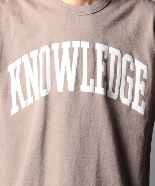 NOLLEY’S goodman(ノーリーズグッドマン)/【BARNS OUTFITTERS/バーンズアウトフィッターズ】別注 KNOWLEDGE プリントTシャツ/img09