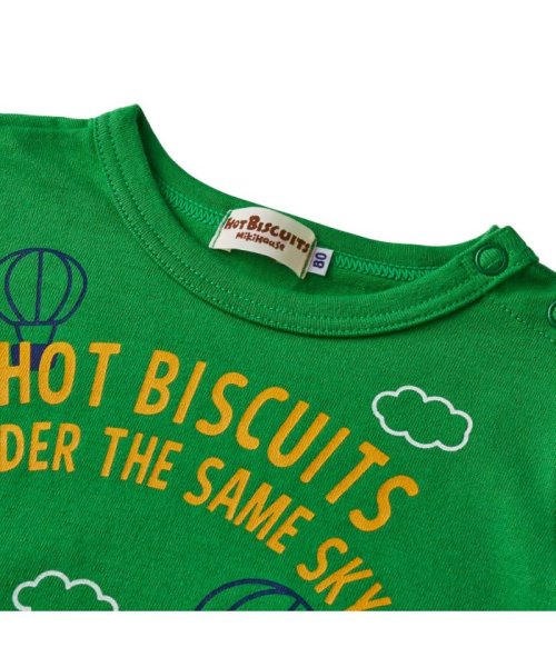 MIKI HOUSE HOT BISCUITS(ミキハウスホットビスケッツ)/気球に乗ったビーンズくん 長袖Ｔシャツ/img12