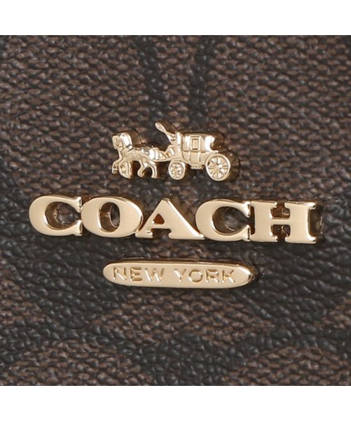 COACH(コーチ)/コーチ アウトレット トートバッグ SIGNATURE ブラウン ブラック レディース COACH 5696 IMAA8/img08
