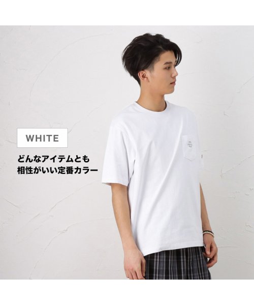 MAC HOUSE(men)(マックハウス（メンズ）)/Dickies ディッキーズ 無地ポケット付き刺繍半袖Tシャツ 1274－8732/img05