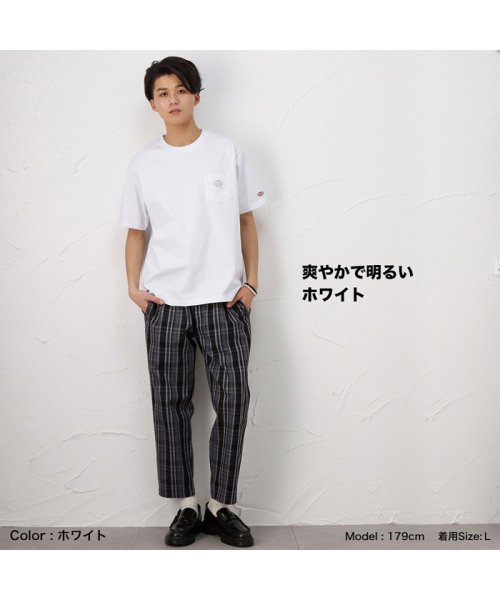 MAC HOUSE(men)(マックハウス（メンズ）)/Dickies ディッキーズ 無地ポケット付き刺繍半袖Tシャツ 1274－8732/img06