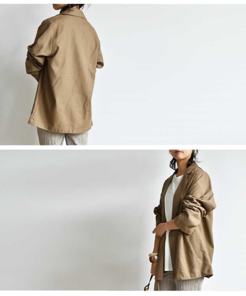 ARGO TOKYO(アルゴトウキョウ)/Linen tailored jacket 21004　リネンジャケット　ジャケット　リネンアウター　夏アウター　春アウター/img10