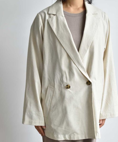 ARGO TOKYO(アルゴトウキョウ)/Linen tailored jacket 21004　リネンジャケット　ジャケット　リネンアウター　夏アウター　春アウター/img15