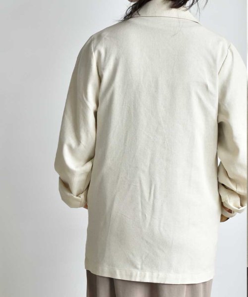 ARGO TOKYO(アルゴトウキョウ)/Linen tailored jacket 21004　リネンジャケット　ジャケット　リネンアウター　夏アウター　春アウター/img17