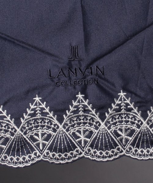 LANVIN Collection(umbrella)(ランバンコレクション（傘）)/LANVIN COLLECTION（ランバンコレクション）晴雨兼用折りたたみ日傘　裾刺繍/img05