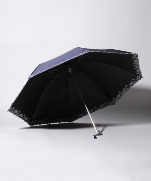 LANVIN Collection(umbrella)(ランバンコレクション（傘）)/LANVIN COLLECTION（ランバンコレクション）晴雨兼用折りたたみ日傘　裾刺繍/img01