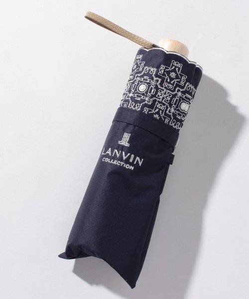 LANVIN Collection(umbrella)(ランバンコレクション（傘）)/LANVIN COLLECTION（ランバンコレクション）晴雨兼用折りたたみ日傘　刺繍/img02