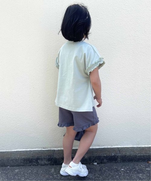 ikka kids(イッカ　キッズ)/【キッズ】［速乾］ 巾着バッグ入り フリルT&ショートパンツセット(120〜160cm)/img02