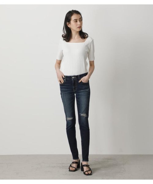 AZUL by moussy(アズールバイマウジー)/CRASH DENIM SKINNY２/img31