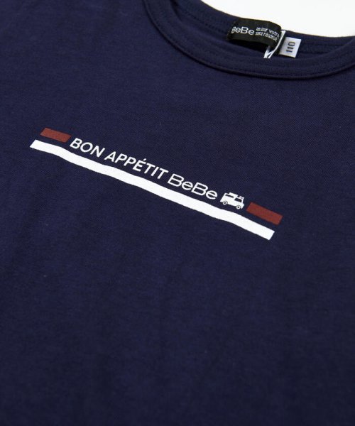 BeBe(ベベ)/【リユース 天竺】 フード モチーフ ロゴ プリント Tシャツ（80～150cm/img13