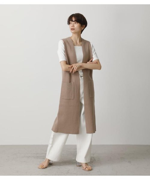 AZUL by moussy(アズールバイマウジー)/LONG KNIT VEST/img12