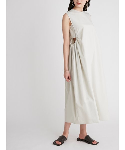 セール 50 Off 脇ギャザーデザインコクーンワンピース ミラオーウェン Mila Owen Magaseek