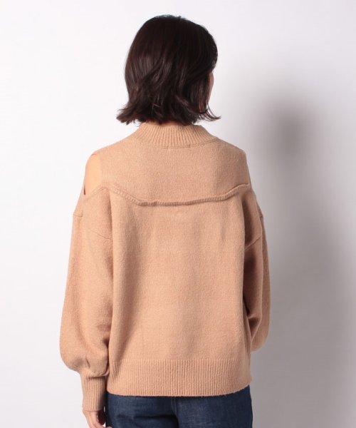 NICE CLAUP OUTLET(ナイスクラップ　アウトレット)/【natural couture】ショルダースリットブークレーニット/img02