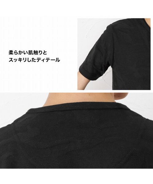 MAC HOUSE(men)(マックハウス（メンズ）)/MOSSIMO モッシモ レイヤードジャガード半袖Tシャツ 1274－8738/img15