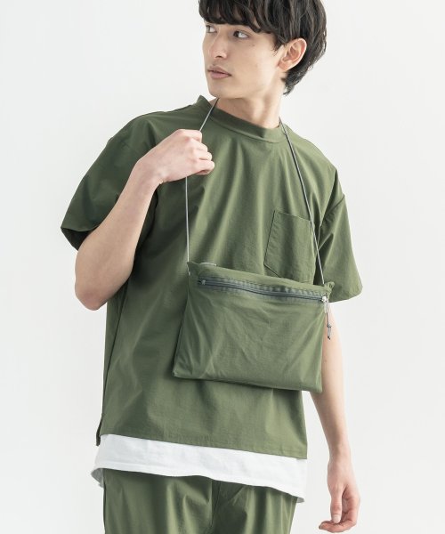 Rocky Monroe(ロッキーモンロー)/セットアップ 半袖Tシャツ アンクルパンツ ボトムス サコッシュ ショルダーバック メンズ カジュアル きれいめ アウトドア 旅行 トラベル ビッグシルエット /img14