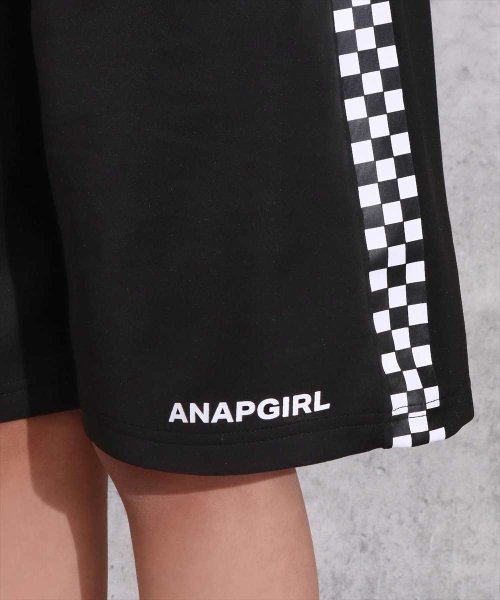 ANAP　GiRL(アナップガール)/Tシャツ+サイドフラッグチェックハーフパンツセットアップ/img10