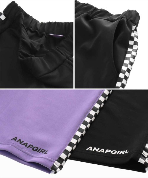 ANAP　GiRL(アナップガール)/Tシャツ+サイドフラッグチェックハーフパンツセットアップ/img18