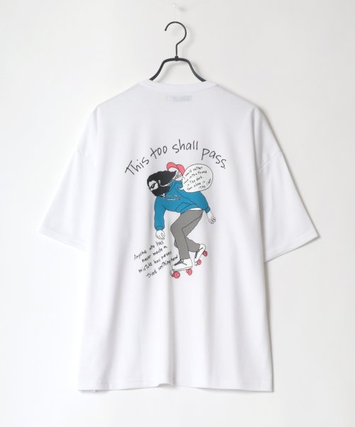 LAZAR(ラザル)/【Lazar】バックプリント Surf ＆ Street イラスト グラフィック ポンチ オーバーサイズ Tシャツ/img22