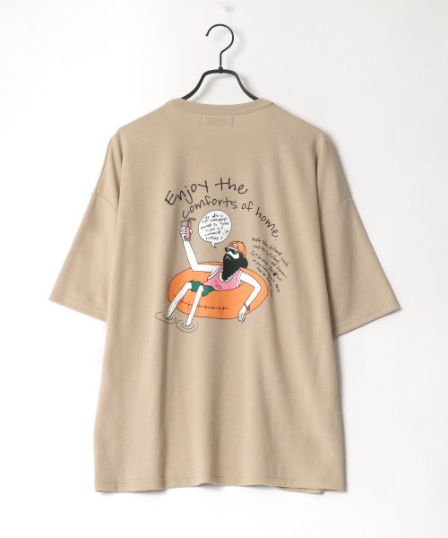 LAZAR(ラザル)/【Lazar】バックプリント Surf ＆ Street イラスト グラフィック ポンチ オーバーサイズ Tシャツ/img30
