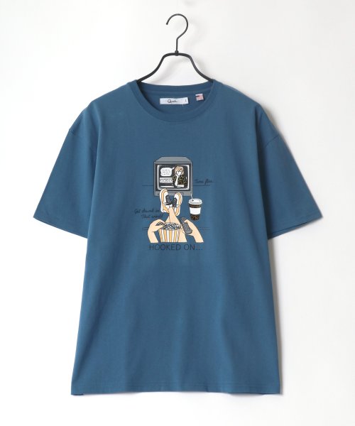 LAZAR(ラザル)/【Lazar】TV show/Skater フロッキープリント USAコットン Tシャツ レディース メンズ Tシャツ 半袖 カジュアル/img10