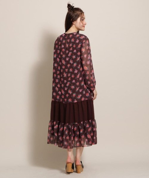 セール Special For Anatelier スペシャルフォーアナトリエ ローズ ドットシフォンフレアワンピース アナトリエ Anatelier Magaseek