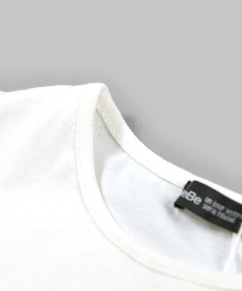BeBe(ベベ)/肩 フリル サテン リボン Tシャツ（90～150cm）/img10