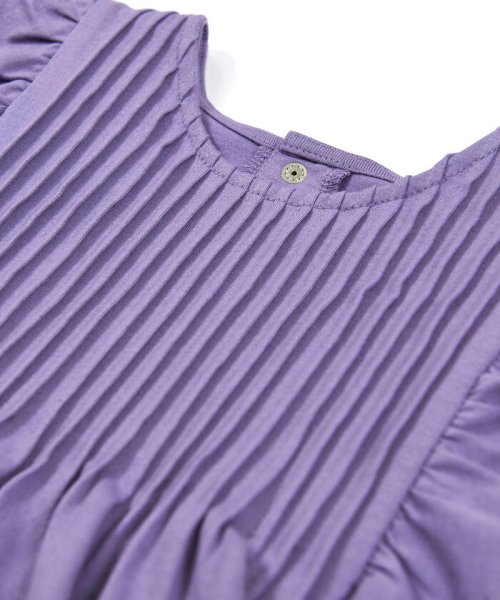 BeBe(ベベ)/肩 フリル ピーコット 刺繍 A ライン Tシャツ（90～150cm）/img18