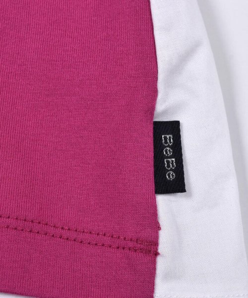 BeBe(ベベ)/手書き風 袖  折り返し バック ギャザー Tシャツ（80～150cm）/img10