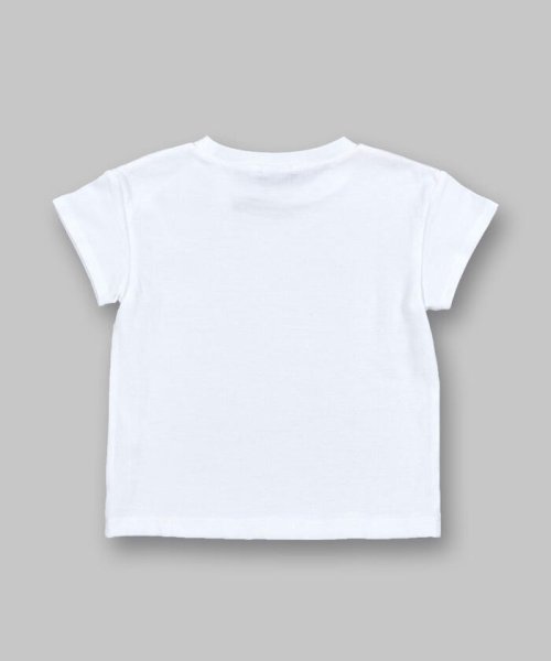 BeBe(ベベ)/USA コットン グリッター プリント ロゴ  Tシャツ（80～150cm）/img09
