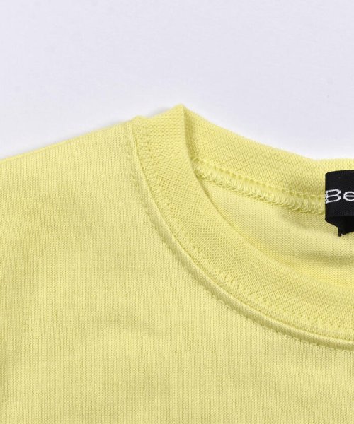 BeBe(ベベ)/手書き イラスト 風 ヤシの木 サングラス チェック ドッキング Tシャツ（80/img14
