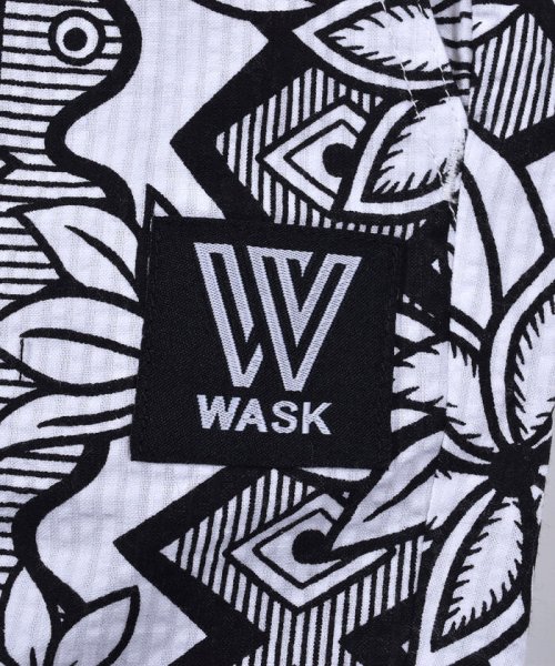 WASK(ワスク)/6分丈 ボタニカル柄 リップル パンツ (100~160cm)/img17